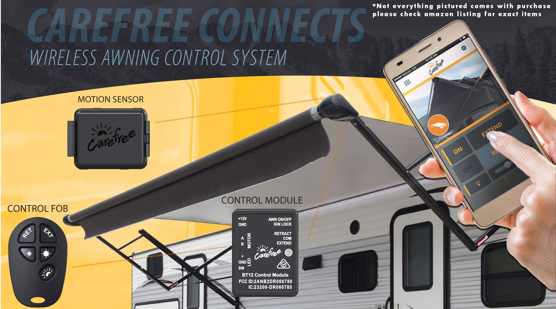 Carefree 901602 Connects BT12 Wireless RV Awning Bluetooth Control System - Image 3
