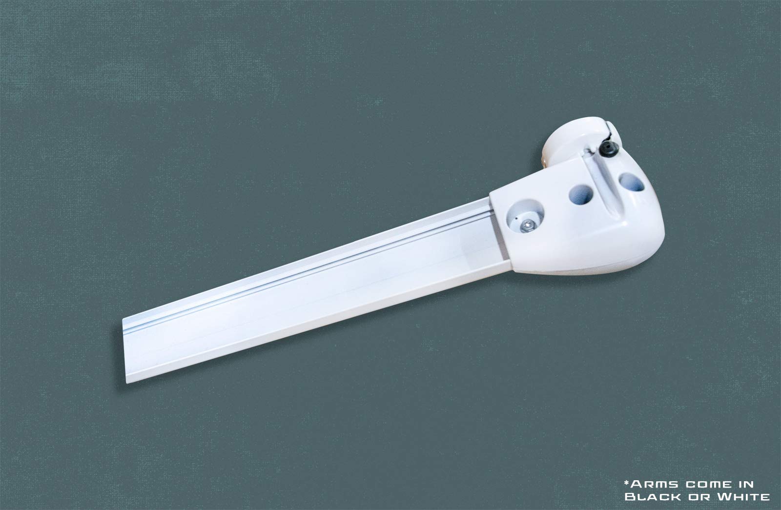 Carefree IN0557C00 SL XL Premium indigo 5.5' Long RV Camper Complete Window Awning with White Arms (Indigo with White Wrap and Red Tenera Thread) - Image 5