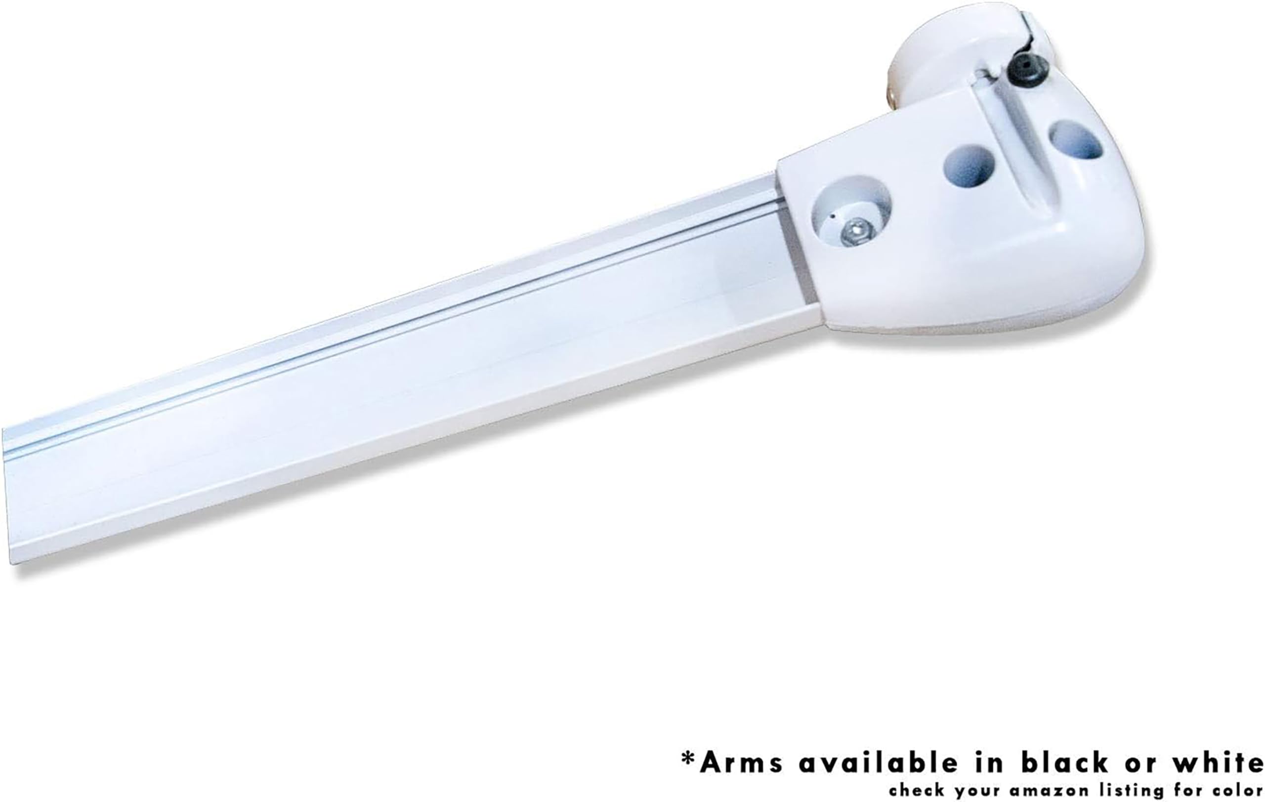 Carefree IN0607C00 SL XL Premium indigo 6.0' Long RV Camper Complete Window Awning with White Arms (Indigo with White Wrap and Red Tenera Thread) - Image 3