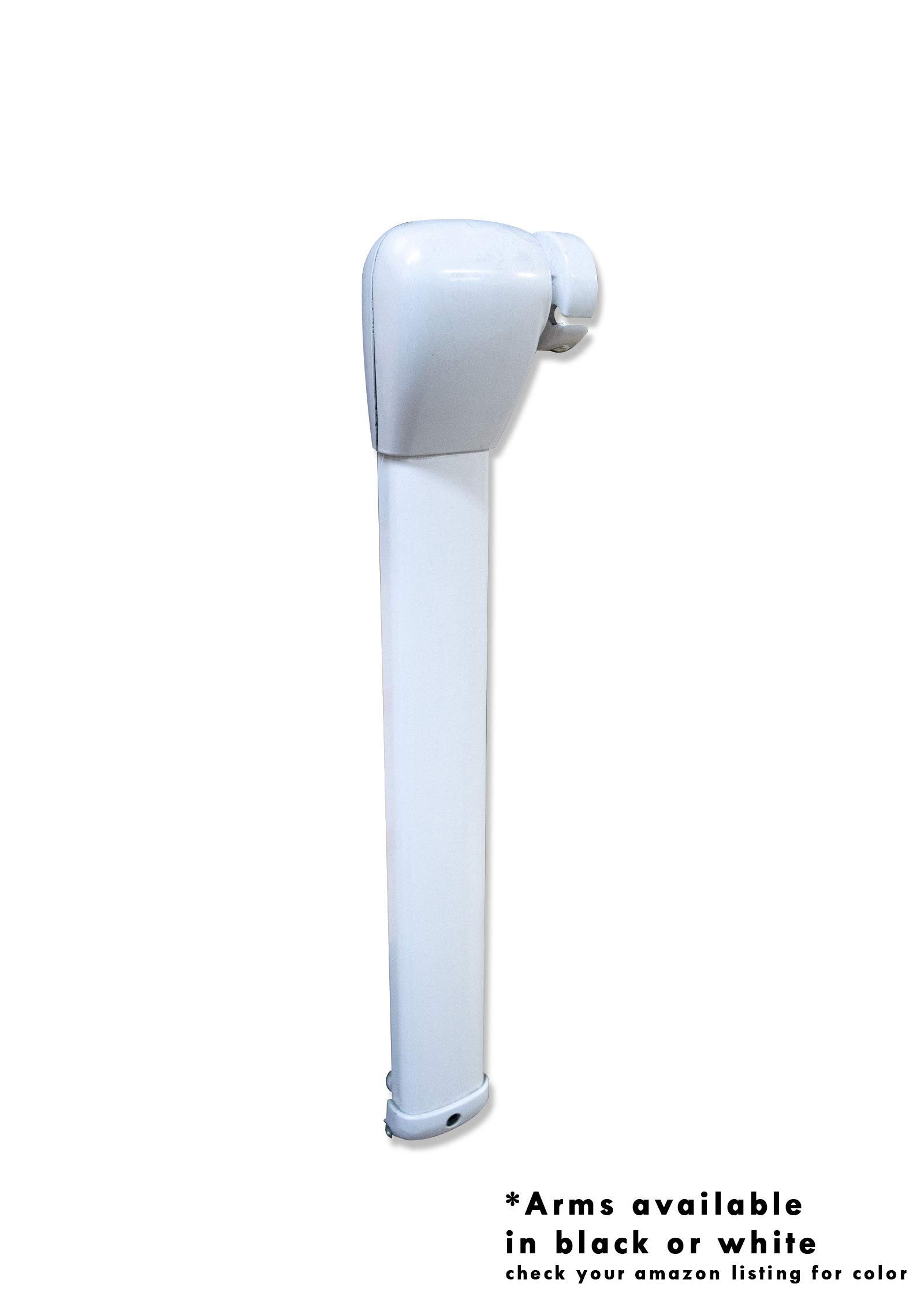 Carefree IN0307B00 SL XL Premium Chocolate 3.0' Long RV Camper Complete Window Awning with White Arms (Chocolate Stripe with White Wrap and Red Tenera Thread) - Image 4