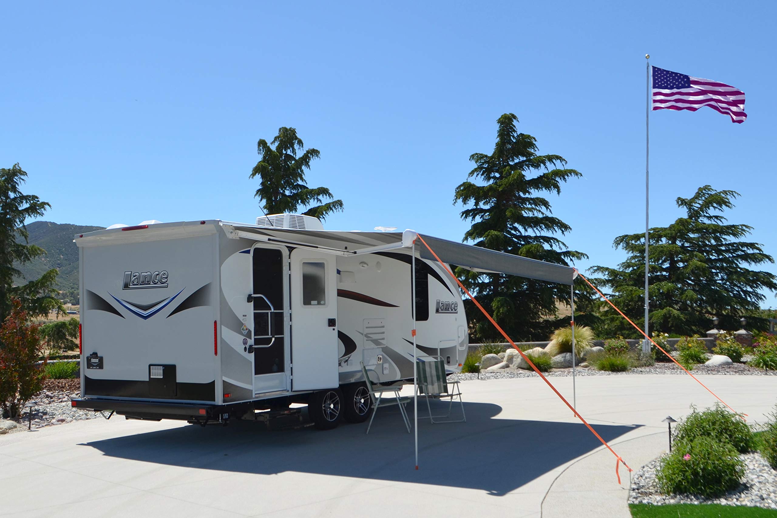 Carefree RV Awning Stabilizer Kit – Adjustable Height Poles for Awning Stabilization – Pole & Tie Down Kit - RV Awning Support & Accessories, Extends Up to 108" - Image 3