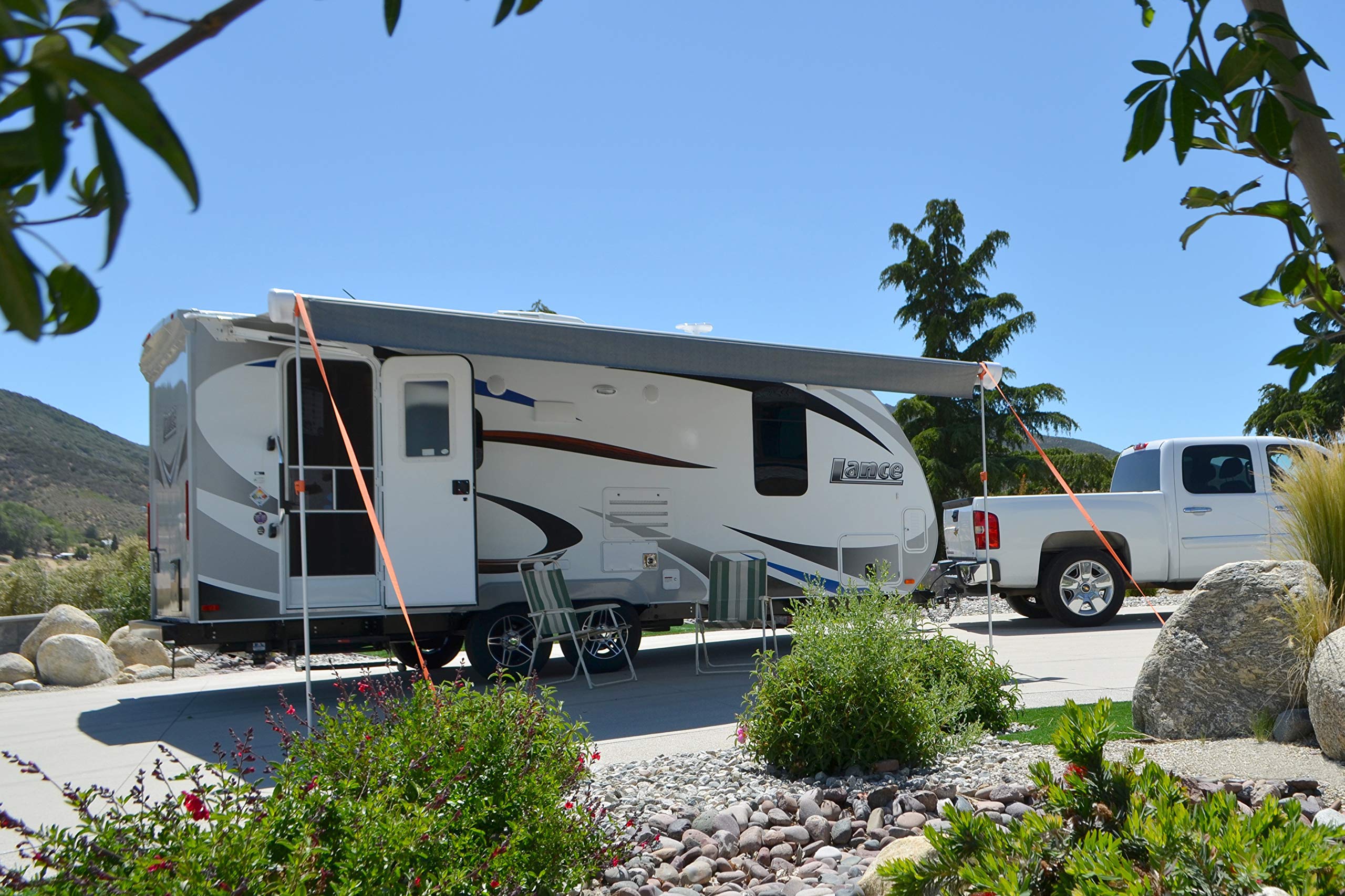 Carefree RV Awning Stabilizer Kit – Adjustable Height Poles for Awning Stabilization – Pole & Tie Down Kit - RV Awning Support & Accessories, Extends Up to 108" - Image 4