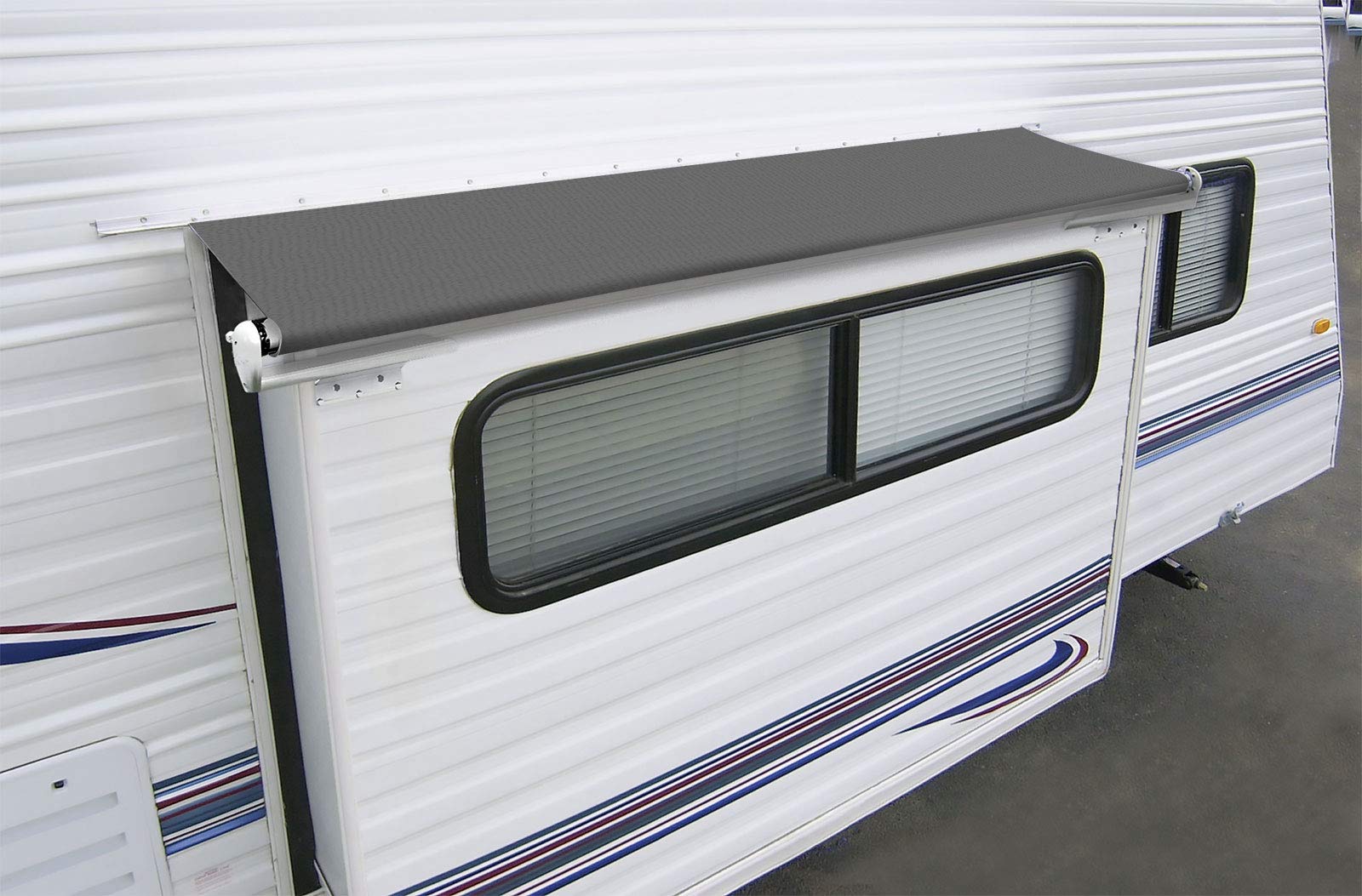 Carefree Universal RV Slideout Awning Fabric Replacement (200" x 47") - Cut to Fit Length, Standard RV Slide Room Extension Awning with FLXguard Protection for Pop Out Room (Gray) - Image 3