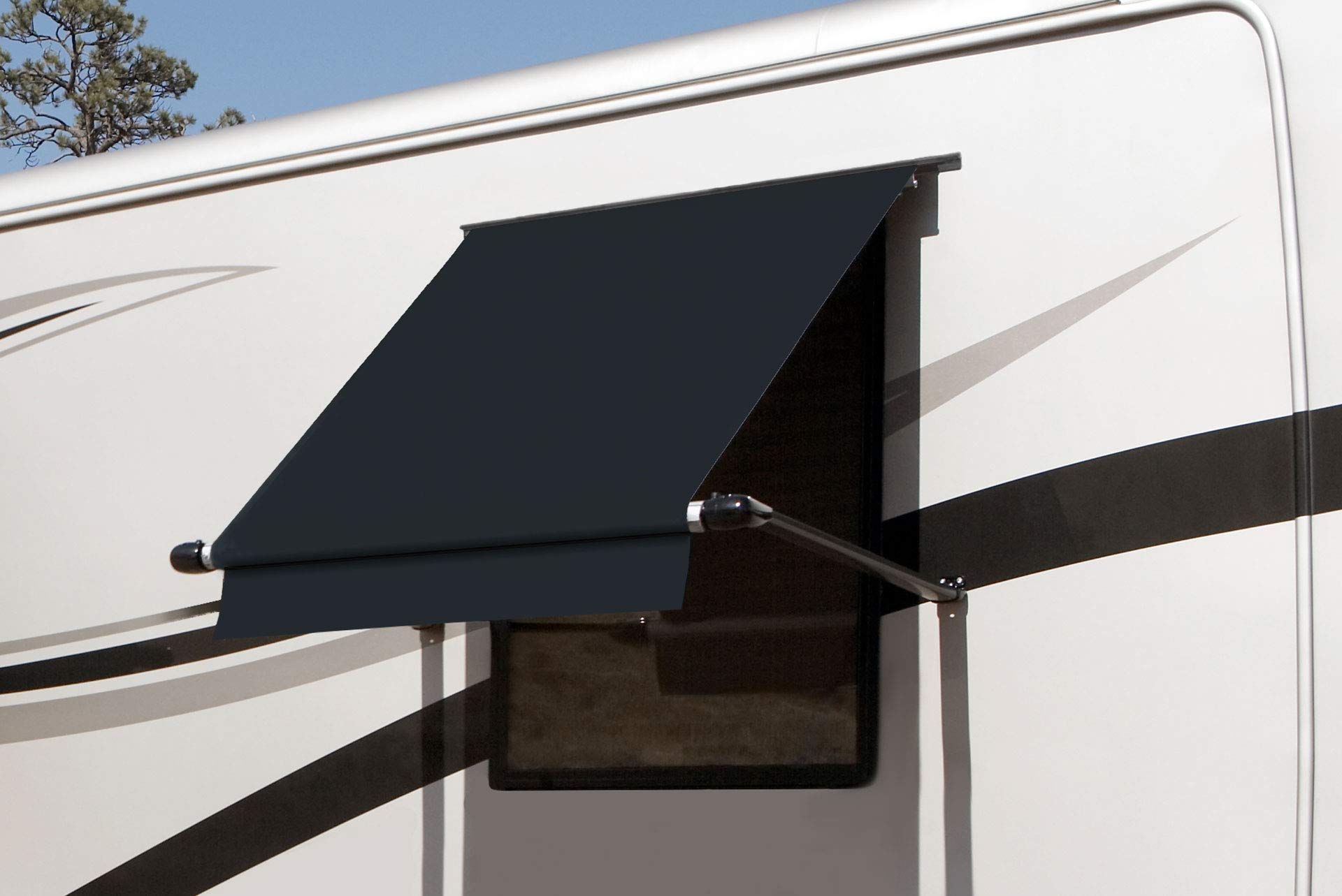 Carefree WG0354E4EB Simply Shade RV Window Awning-Black Vinyl-3.5' (42") - Image 3